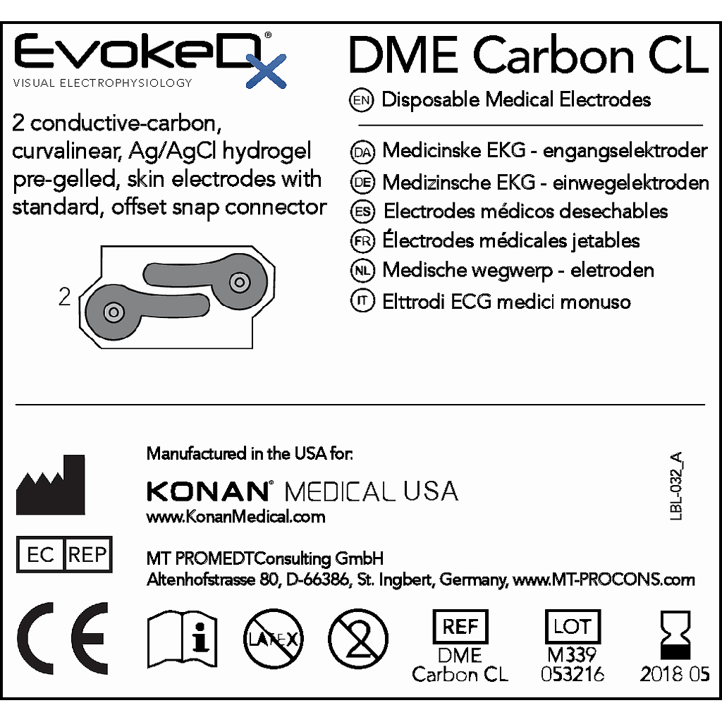 [AS-EV-DME-SAMPLE5PACK] DME Carbon CL &amp; R Electrode Sample 5 Pack